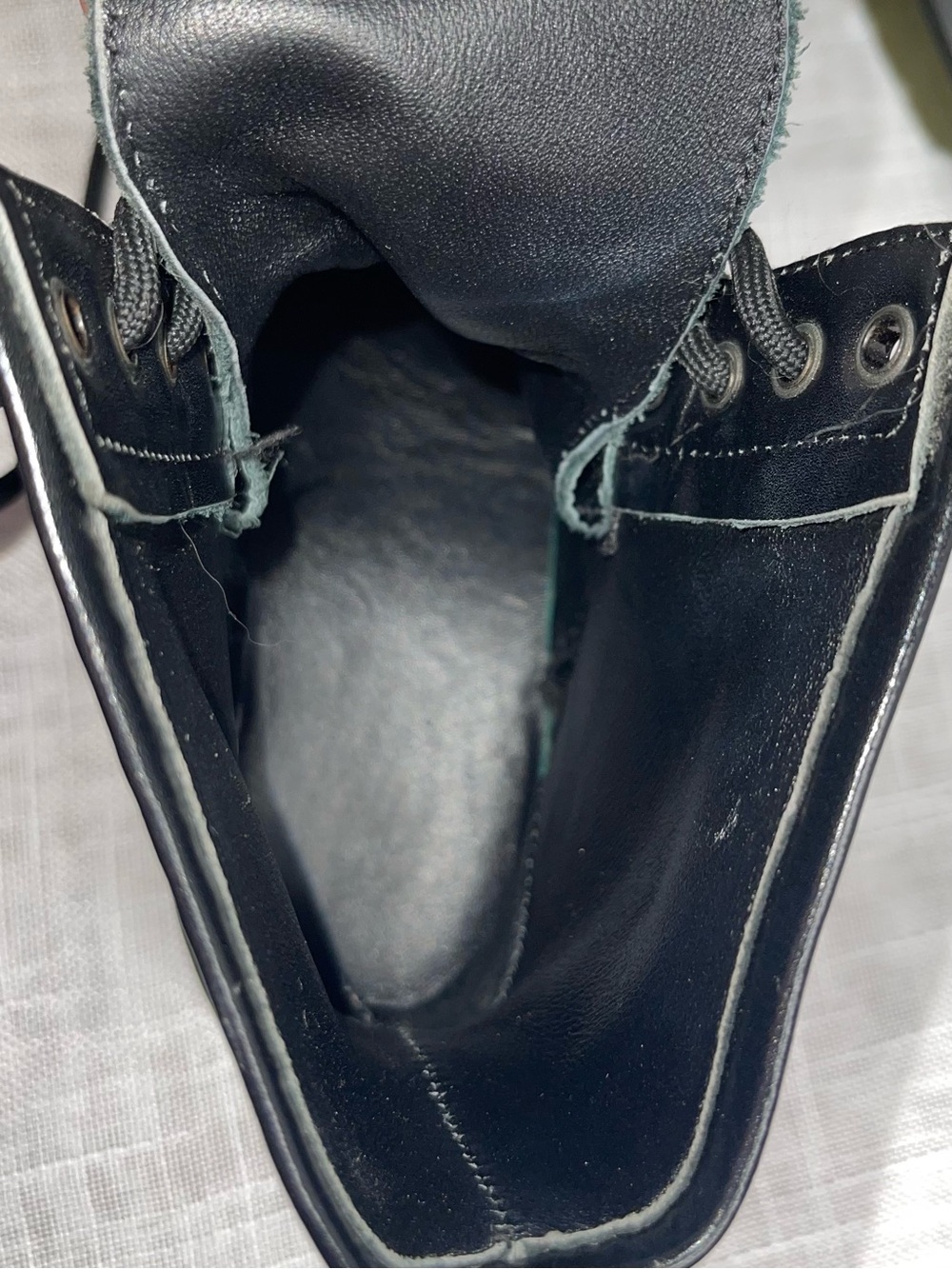 Dr. Martens Black Leather 1460 Louis Vuitton Leather Custom Boots - Picture 7 of 15